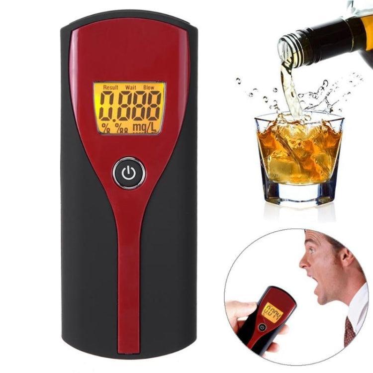 Probador de alcohol en el aliento digital W637 Detector analizador de alcoholímetro de fácil uso con pantalla LCD