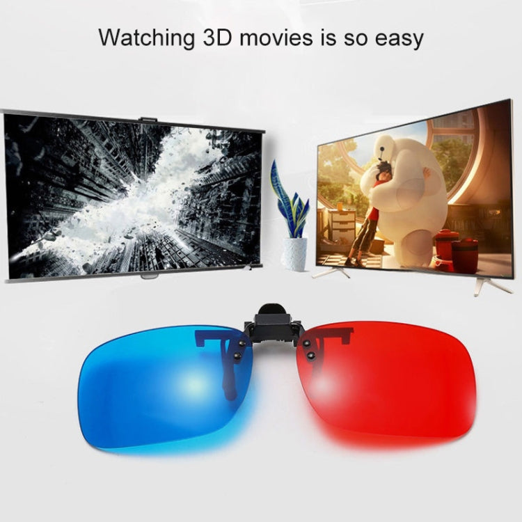 Gafas estéreo 3D rojas y azules para miopía y películas en 3D, ordenador, TV dedicado
