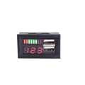 DL-USB-02 Coche 12V Voltaje de la batería Pantalla de potencia Medidor Cabezal Salida USB dual integrada Conversión de voltaje 5V2A, DL-USB-02 12V