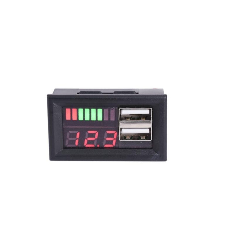 DL-USB-02 Coche 12V Voltaje de la batería Pantalla de potencia Medidor Cabezal Salida USB dual integrada Conversión de voltaje 5V2A, DL-USB-02 12V