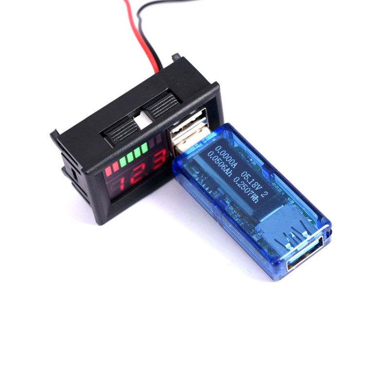 DL-USB-02 Coche 12V Voltaje de la batería Pantalla de potencia Medidor Cabezal Salida USB dual integrada Conversión de voltaje 5V2A, DL-USB-02 12V