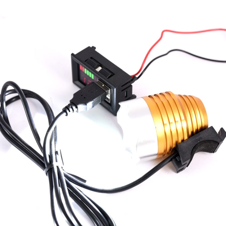 DL-USB-02 Coche 12V Voltaje de la batería Pantalla de potencia Medidor Cabezal Salida USB dual integrada Conversión de voltaje 5V2A, DL-USB-02 12V