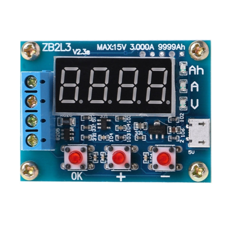 Probador de capacidad de batería ZB2L3 1,2-12V 18650 Li-ion, medidor de capacidad de batería de plomo-ácido, Analizador de prueba de descarga, ZB2L3 Battery Capacity Tester