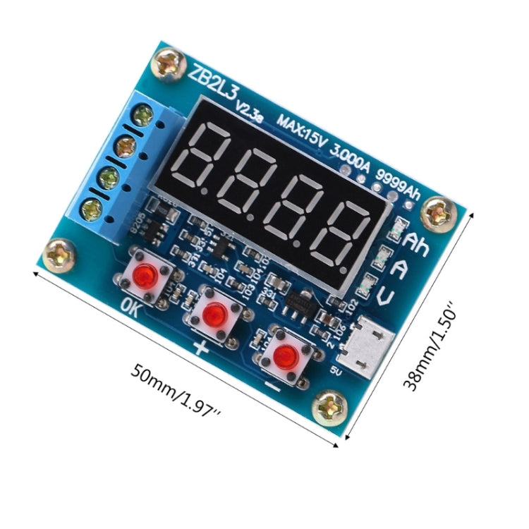 Probador de capacidad de batería ZB2L3 1,2-12V 18650 Li-ion, medidor de capacidad de batería de plomo-ácido, Analizador de prueba de descarga, ZB2L3 Battery Capacity Tester