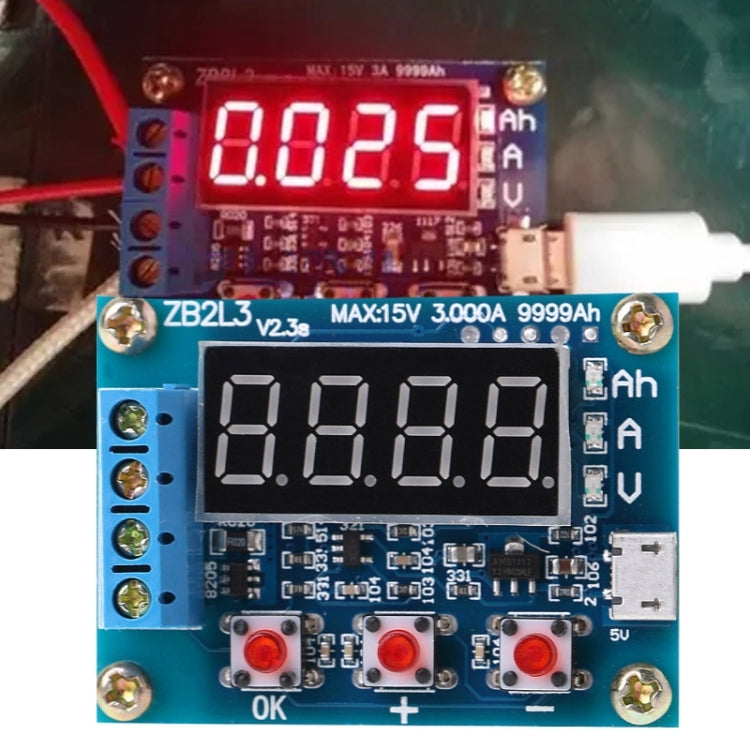 Probador de capacidad de batería ZB2L3 1,2-12V 18650 Li-ion, medidor de capacidad de batería de plomo-ácido, Analizador de prueba de descarga, ZB2L3 Battery Capacity Tester