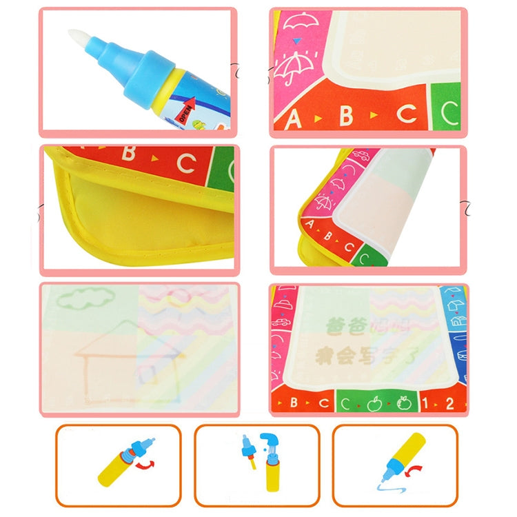 3 PCS Magic Graffiti Water Writing Cloth Tablero de dibujo plegable para niños con bolígrafo, Tamaño: 29 cm x 29 cm
