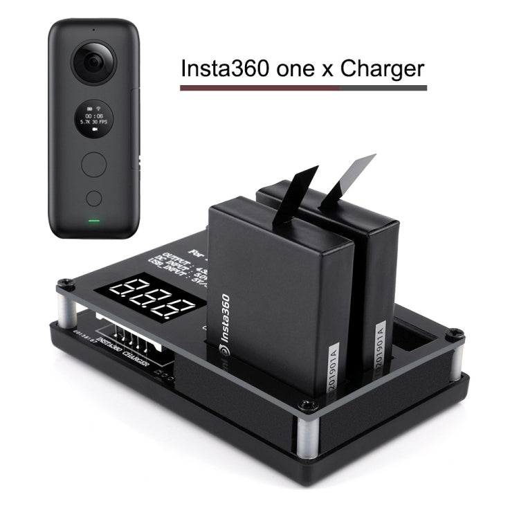 Cargador de batería Micro USB 3 PCS para cámara panorámica Insta360 ONE X