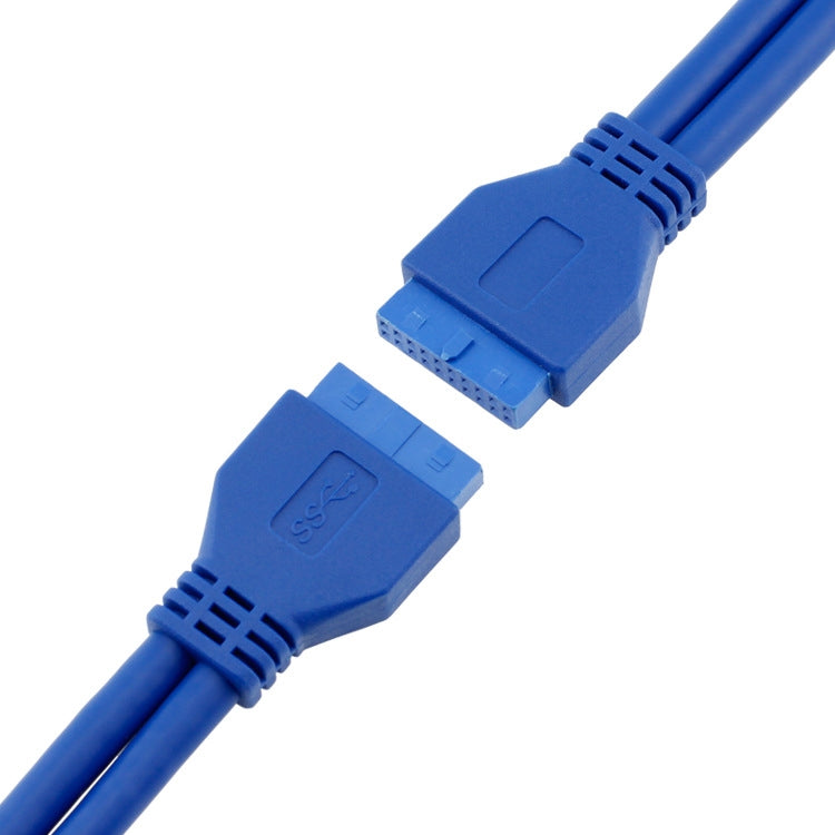 Cable USB 3,0 de 50cm, placa base, cable de 20 pines, extensión de conversión madre a hembra, F-F