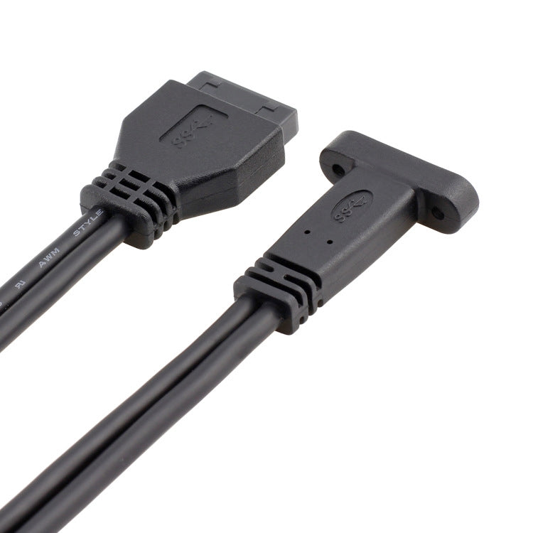 50CM USB3.0 20P a USB tipo-c chasis madre PCI Bit cable deflector