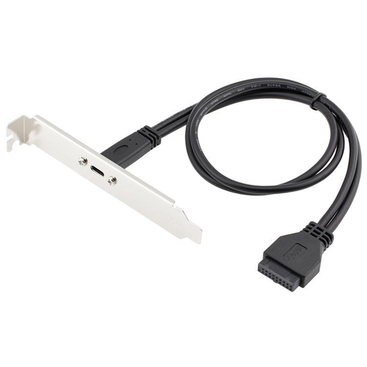 50CM USB3.0 20P a USB tipo-c chasis madre PCI Bit cable deflector