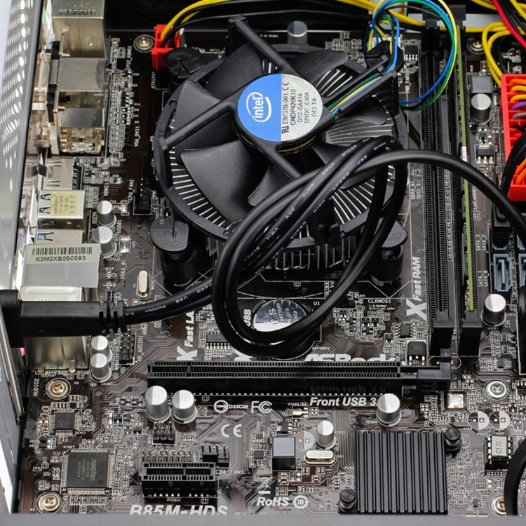 50CM USB3.0 20P a USB tipo-c chasis madre PCI Bit cable deflector