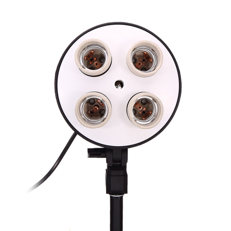 Kit de Softbox para estudio fotográfico (portalámparas de cuatro enchufes + Softbox de iluminación de Flash de 50 X 70 CM + soporte de luz de 2m)