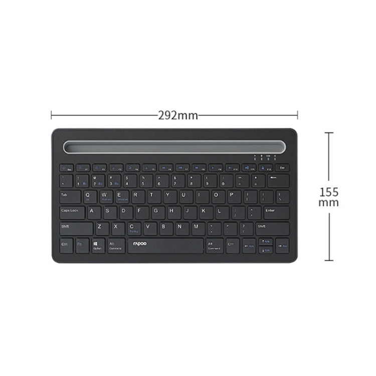 Rapoo XK100 Teclado inalámbrico Bluetooth para oficina y negocios de 78 teclas