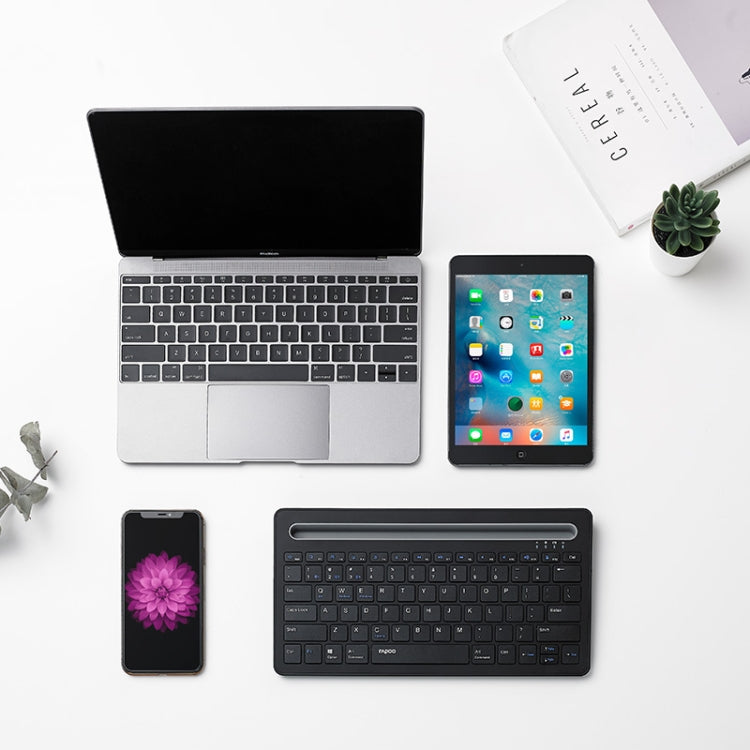 Rapoo XK100 Teclado inalámbrico Bluetooth para oficina y negocios de 78 teclas