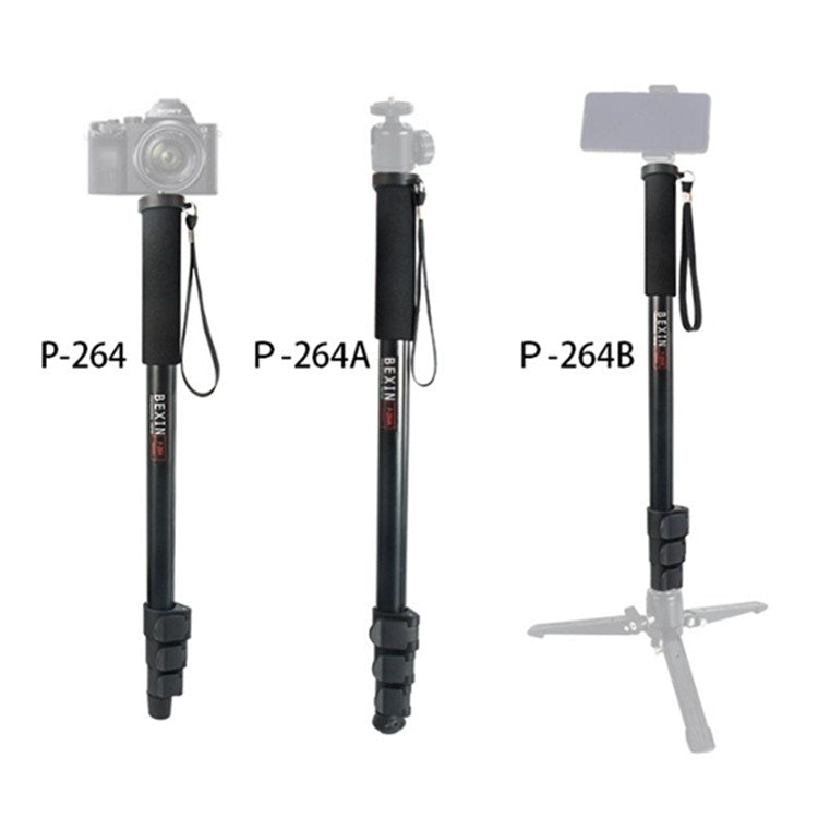 BEXIN Teléfono móvil portátil Cámara SLR Fotografía Monopod Soporte Selfie Mount Alpenstock Pole, P-264, P-264A, P-264B