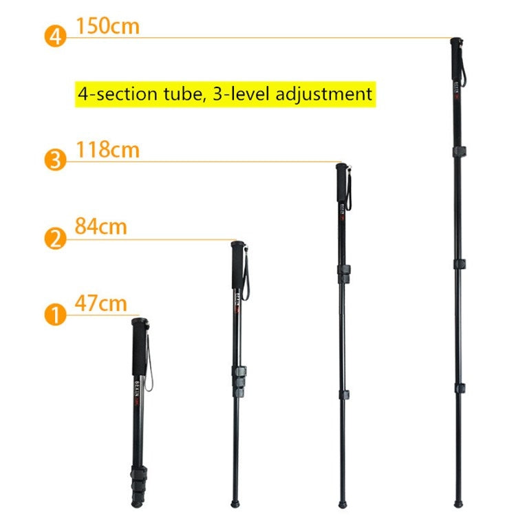 BEXIN Teléfono móvil portátil Cámara SLR Fotografía Monopod Soporte Selfie Mount Alpenstock Pole, P-264, P-264A, P-264B