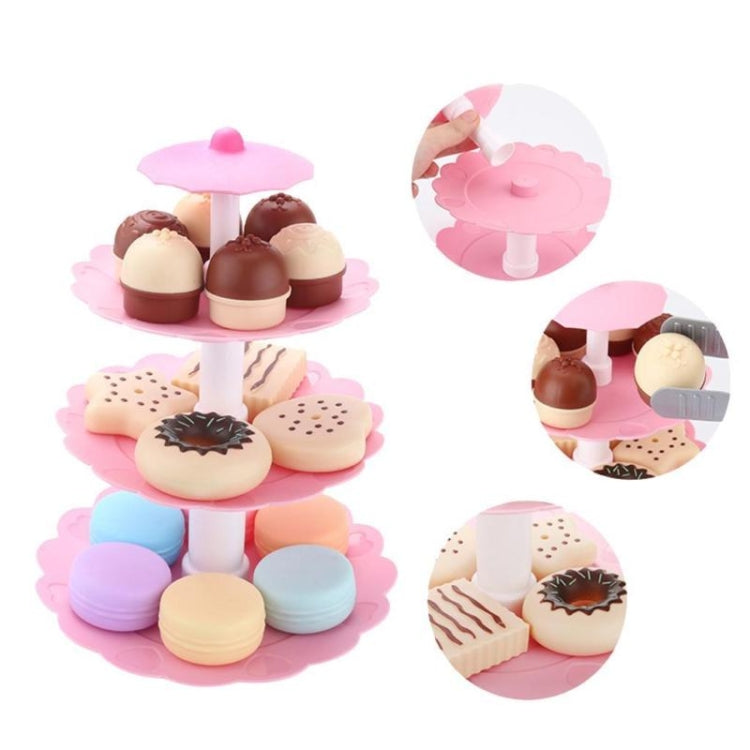 Juguete de comida para niños, pastel, postres, torre, juego de té para fiesta, juguetes de comida para juego de rol, Cake Desserts