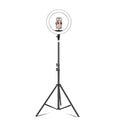 Conjunto de transmisión en vivo de luz de relleno de anillo LED de temperatura de color regulable, 14 inch+Phone Clip With 2.1m Tripod Mount, CN Plug, 14 inch+3 Phone Clips With 2.1m Tripod Mount, CN Plug                                                ...