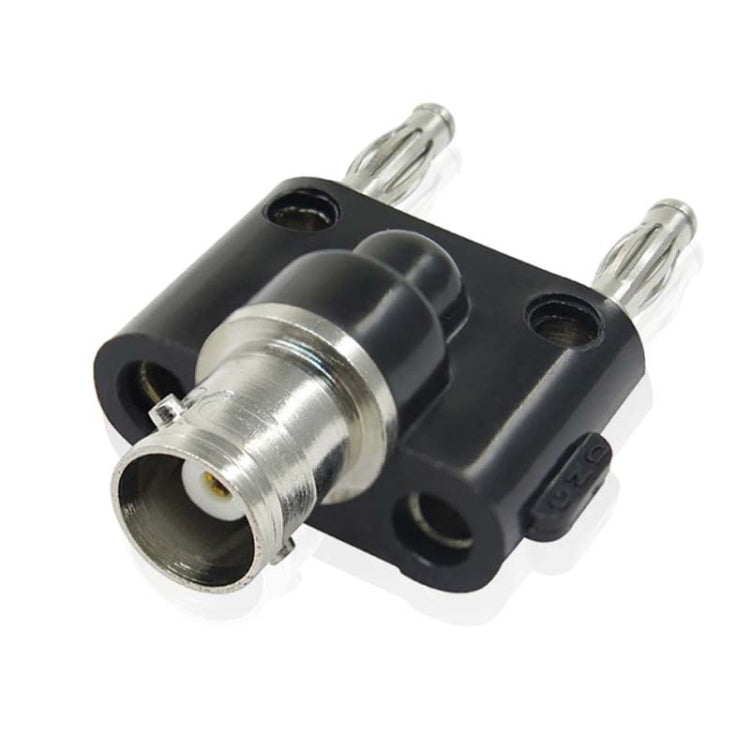 5 uds BNC hembra a adaptador de enchufe tipo Banana doble conector macho de unión, BNC Female To Dual Banana Male