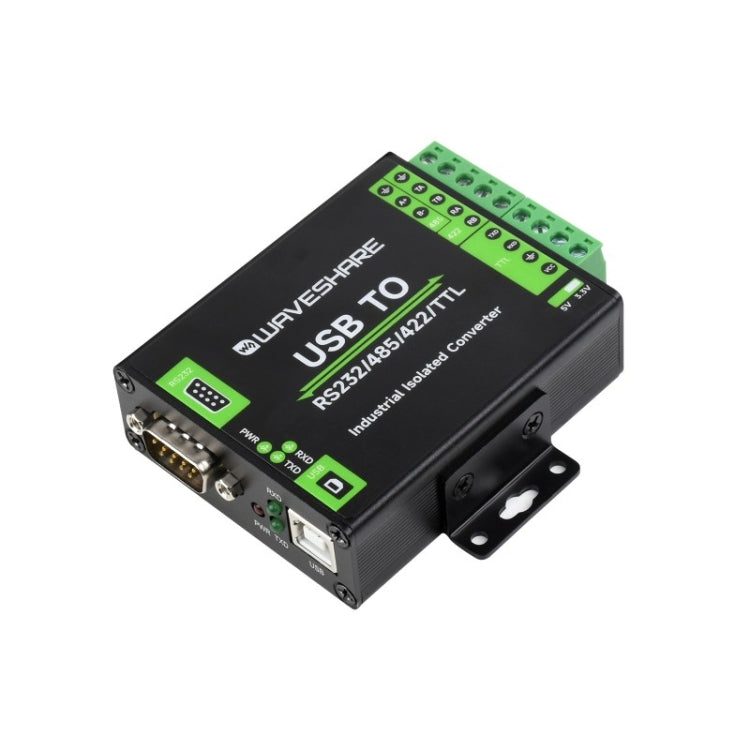 Waveshare FT232RNL Convertidor de aislamiento industrial de interfaz USB a RS232/485/422/TTL, 23996, 23996