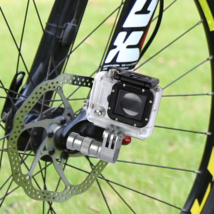 Soporte de eje de rueda de bicicleta Soporte fijo de extensión de bicicleta para Gopro, Xiaomi Yi, etc.