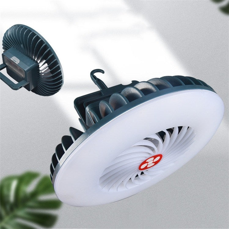 Lámpara de ventilador recargable por USB, lámpara de Camping multifunción para tienda de campaña, transmisión en vivo, Fan Light, Fan Light + Bracket