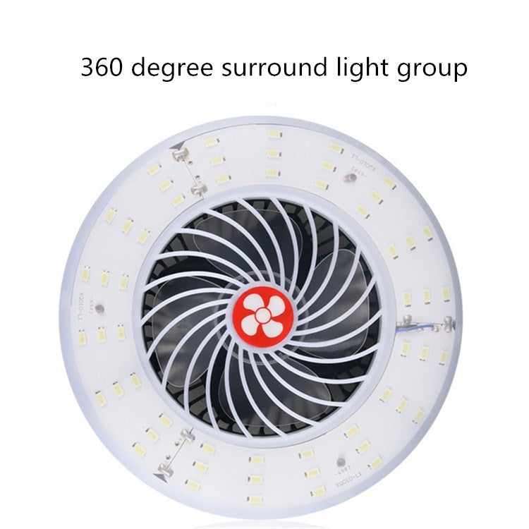 Lámpara de ventilador recargable por USB, lámpara de Camping multifunción para tienda de campaña, transmisión en vivo, Fan Light, Fan Light + Bracket