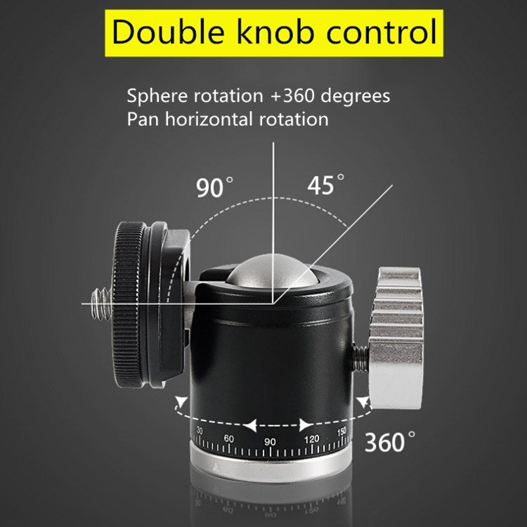 BEXIN K-19 Soporte de trípode con cabeza de bola de zapata fría de aleación de aluminio multifuncional, K-19