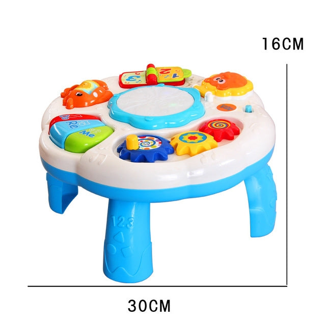 Baterías de mano con iluminación multifunción, juguetes de música eléctrica para niños