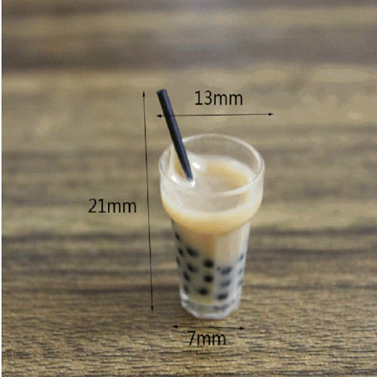 3 uds comida en miniatura juguete escena modelo Mini simulación perla leche té