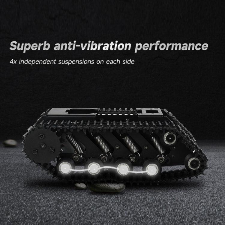 Waveshare 24019 UGV con orugas todoterreno, flexible y ampliable, compatible con múltiples hosts, con rieles externos y computadora esclava ESP32, Waveshare 24019