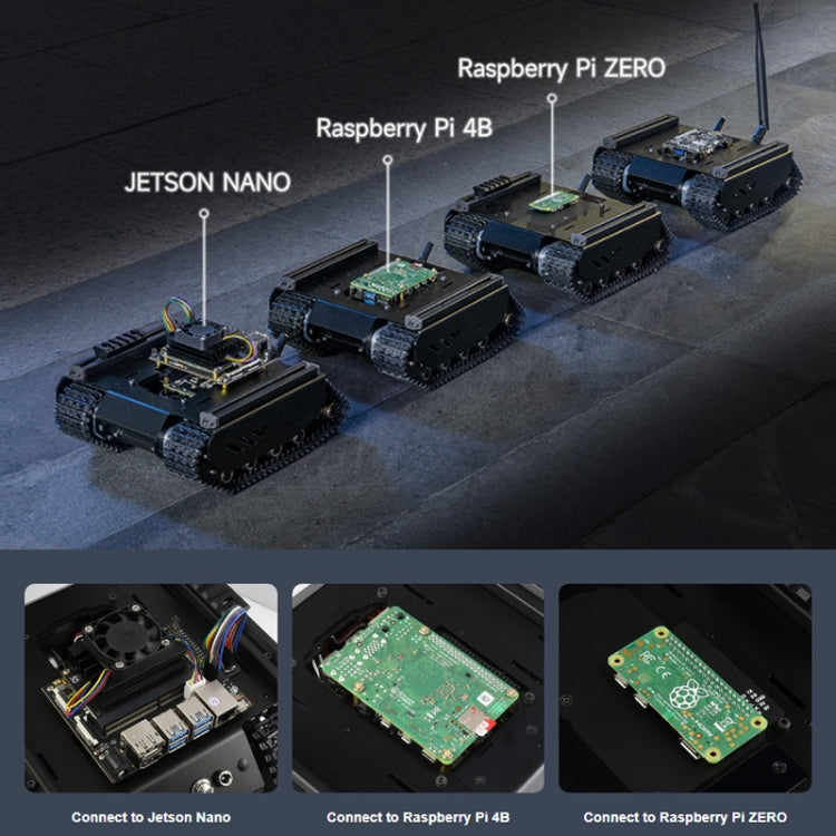 Waveshare 24019 UGV con orugas todoterreno, flexible y ampliable, compatible con múltiples hosts, con rieles externos y computadora esclava ESP32, Waveshare 24019