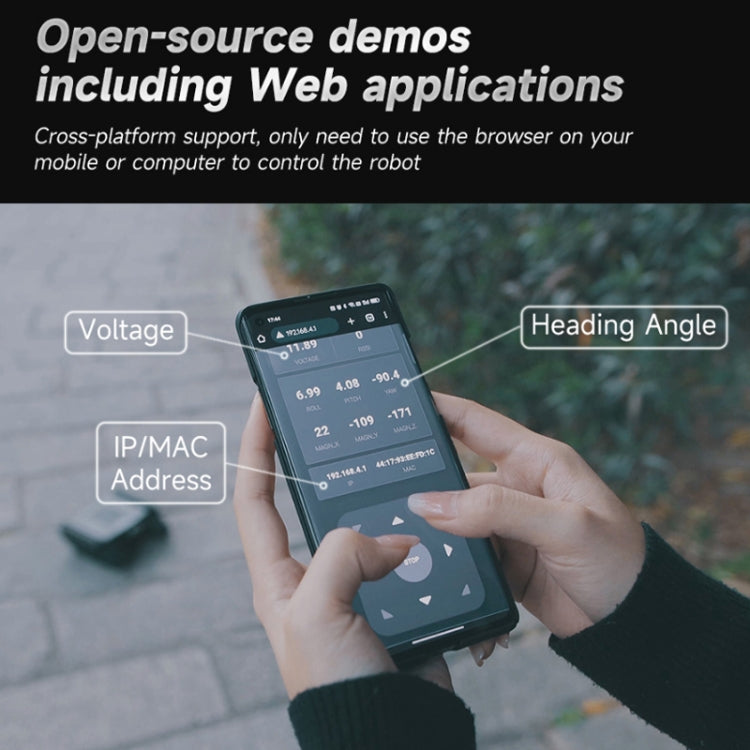 Waveshare 24019 UGV con orugas todoterreno, flexible y ampliable, compatible con múltiples hosts, con rieles externos y computadora esclava ESP32, Waveshare 24019