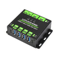 Waveshare 23929 HUB USB, 4 puertos USB 3.2 extensibles, hosts duales conmutables, protecciones múltiples, 23929