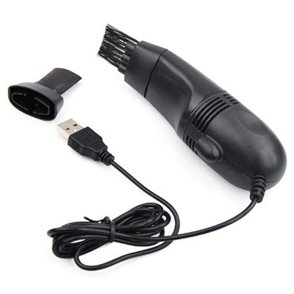 Mini aspirador de teclado de mesa de escritorio USB con cepillos