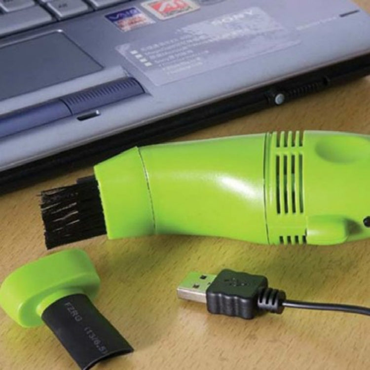 Mini aspirador de teclado de mesa de escritorio USB con cepillos