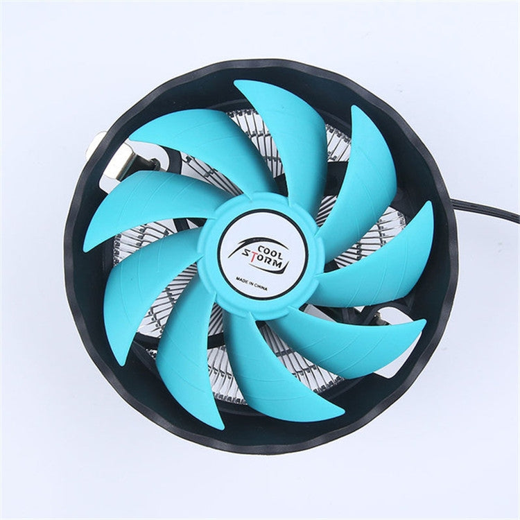 COOL STORM Ventilador de CPU silencioso para radiador de computadora de escritorio de 12 cm para Intel AMD