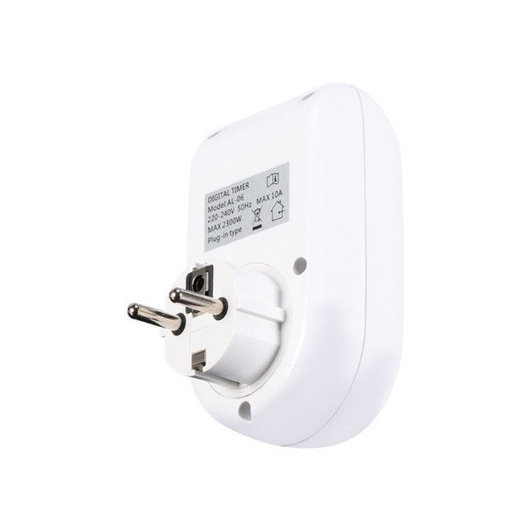 AL-06 220-240V Toma de interruptor de temporizador digital, enchufe de Alemania