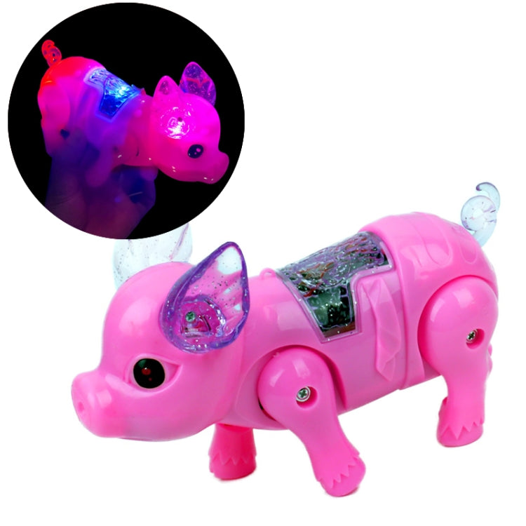 Lindo LED música luminosa electrónica mascota niños juguetes educativos, color aleatorio