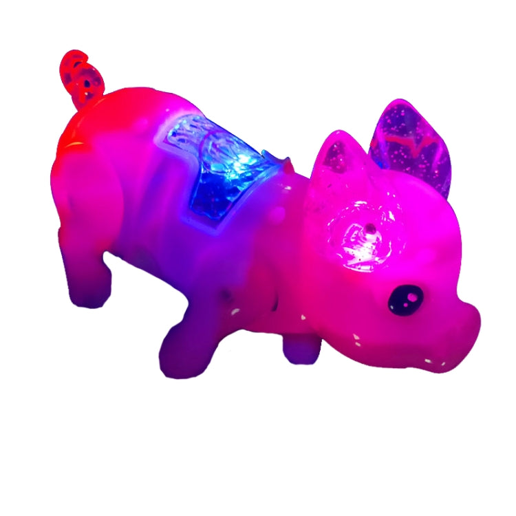 Lindo LED música luminosa electrónica mascota niños juguetes educativos, color aleatorio