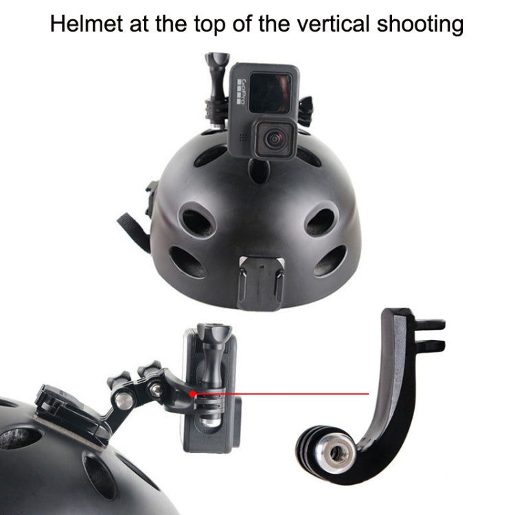 Accesorios para cámaras deportivas para GoPro HERO11 Black / HERO9 Black / DJI Osmo Action 3, Center Vertical Bend Arm, Arc Extension Rod, Centered Universal Bend Arm, 1/4 Transfer Head