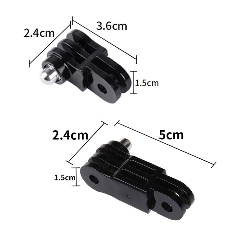 TELESIN para DJI GoPro 11 / 9 / Action 3 Brazo de ajuste del adaptador de tornillo, Same Direction Long Adapter, Same Direction Short Adapter, Different Direction Long Adapter, Different Direction Short Adapter, AEE Adapter