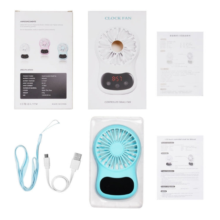 Reloj multifuncional pequeño ventilador creativo escritorio mini ventilador USB