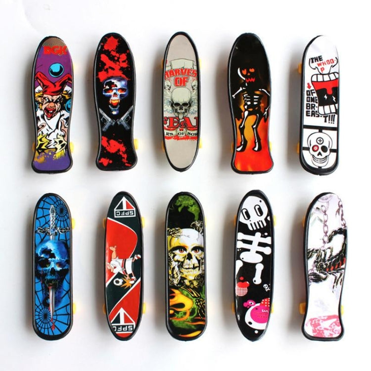 10 PCS Mini Finger Skateboard Creative Fingertip Sports Toys, entrega de estilo aleatorio, 10 PCS Mini Finger Skateboard