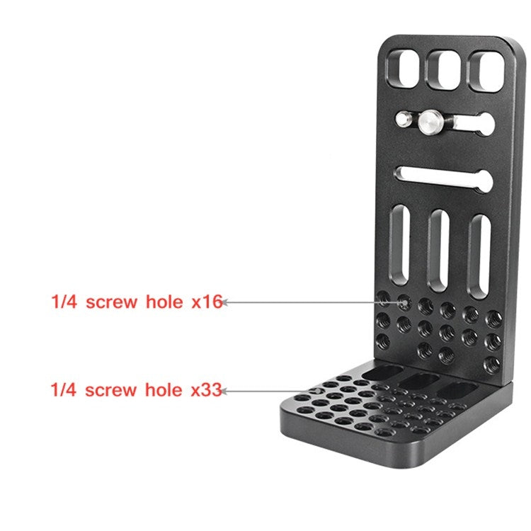 La clapeta Vertical Universal BENXIN L130A es adecuada para estabilizador SLR, placa de Instalación rápida, trípode, cabezal hidráulico, clapeta Vertical, BEXIN L130A