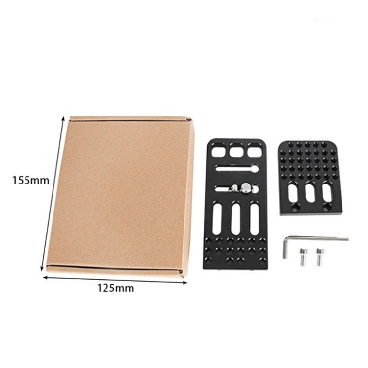 La clapeta Vertical Universal BENXIN L130A es adecuada para estabilizador SLR, placa de Instalación rápida, trípode, cabezal hidráulico, clapeta Vertical, BEXIN L130A