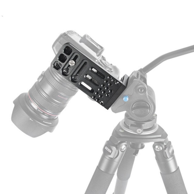 La clapeta Vertical Universal BENXIN L130A es adecuada para estabilizador SLR, placa de Instalación rápida, trípode, cabezal hidráulico, clapeta Vertical, BEXIN L130A