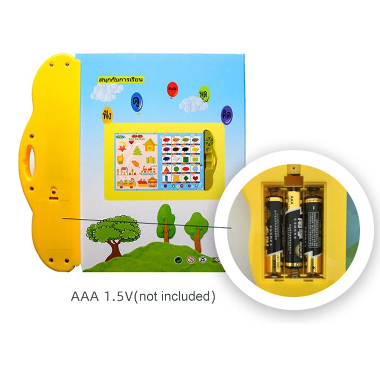 Tailandés, inglés, chino, niños, aprendizaje temprano, libros de Audio eléctricos, juguetes educativos