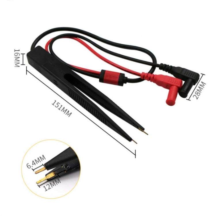 Cables de prueba de chips componente LCR herramienta de prueba multímetro probador medidor pluma sonda de prueba pinzas de plomo