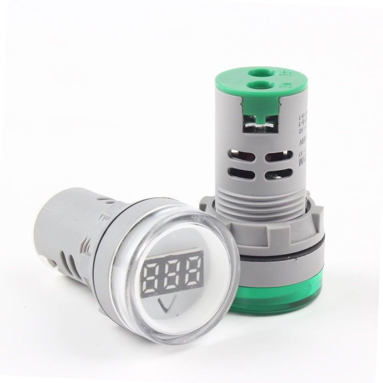 AD16-22DSV Mini pantalla digital 60-500 V Indicador general Voltímetro de CA, orificio abierto: 22 mm, 60-500V Red, 60-500V Green, 60-500V Yellow, 60-500V Blue, 60-500V White